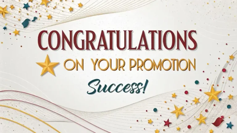 Congratulations Messages for Promotion Success