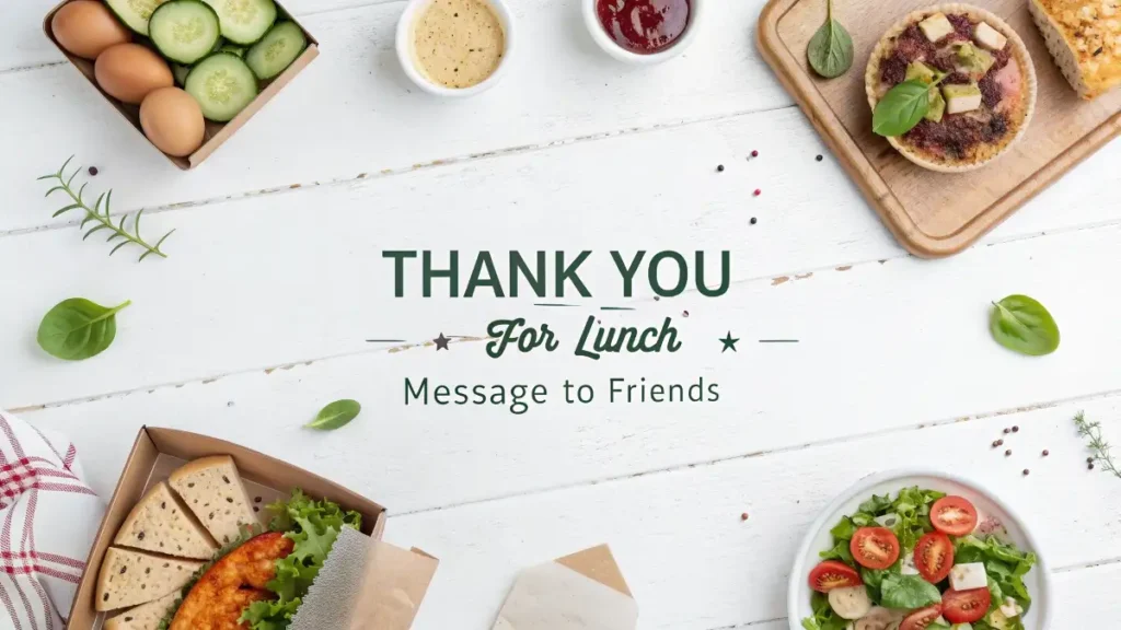 Thank You for Lunch Message to Friends