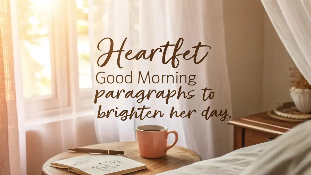 Heartfelt Good Morning Paragraphs to Brighten Her Day