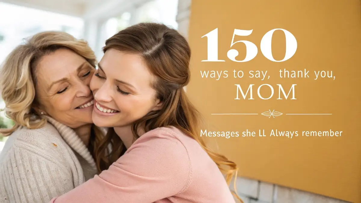 Ways to Say Thank You, Mom