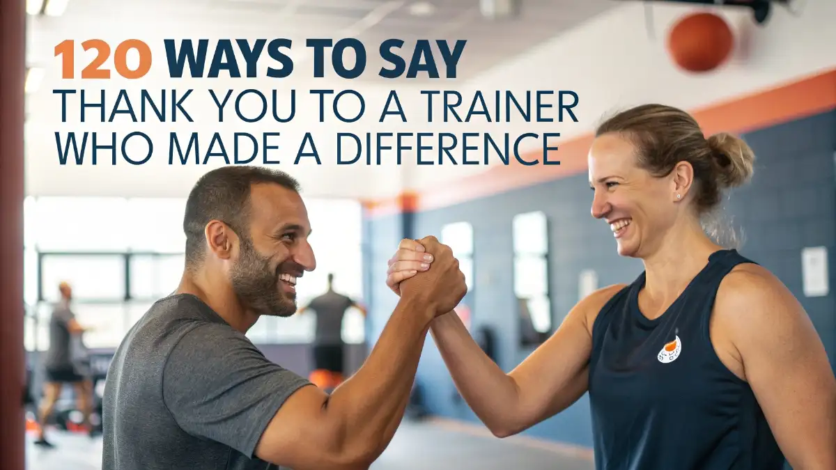 Thank You to a Trainer