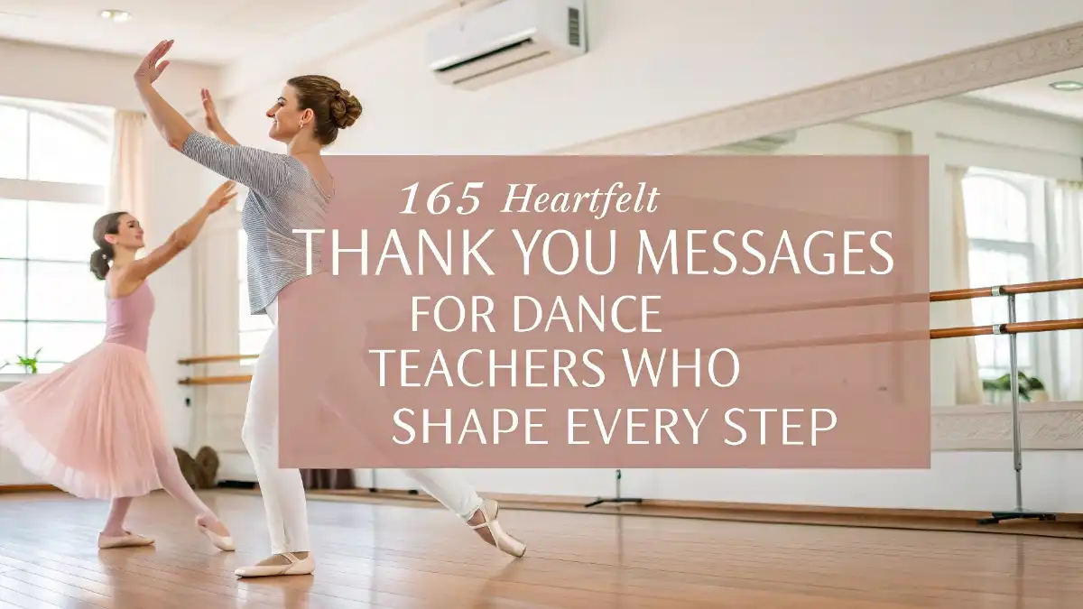 thanks dance teacher