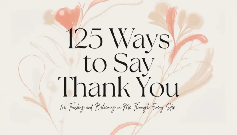 trust and believe in me